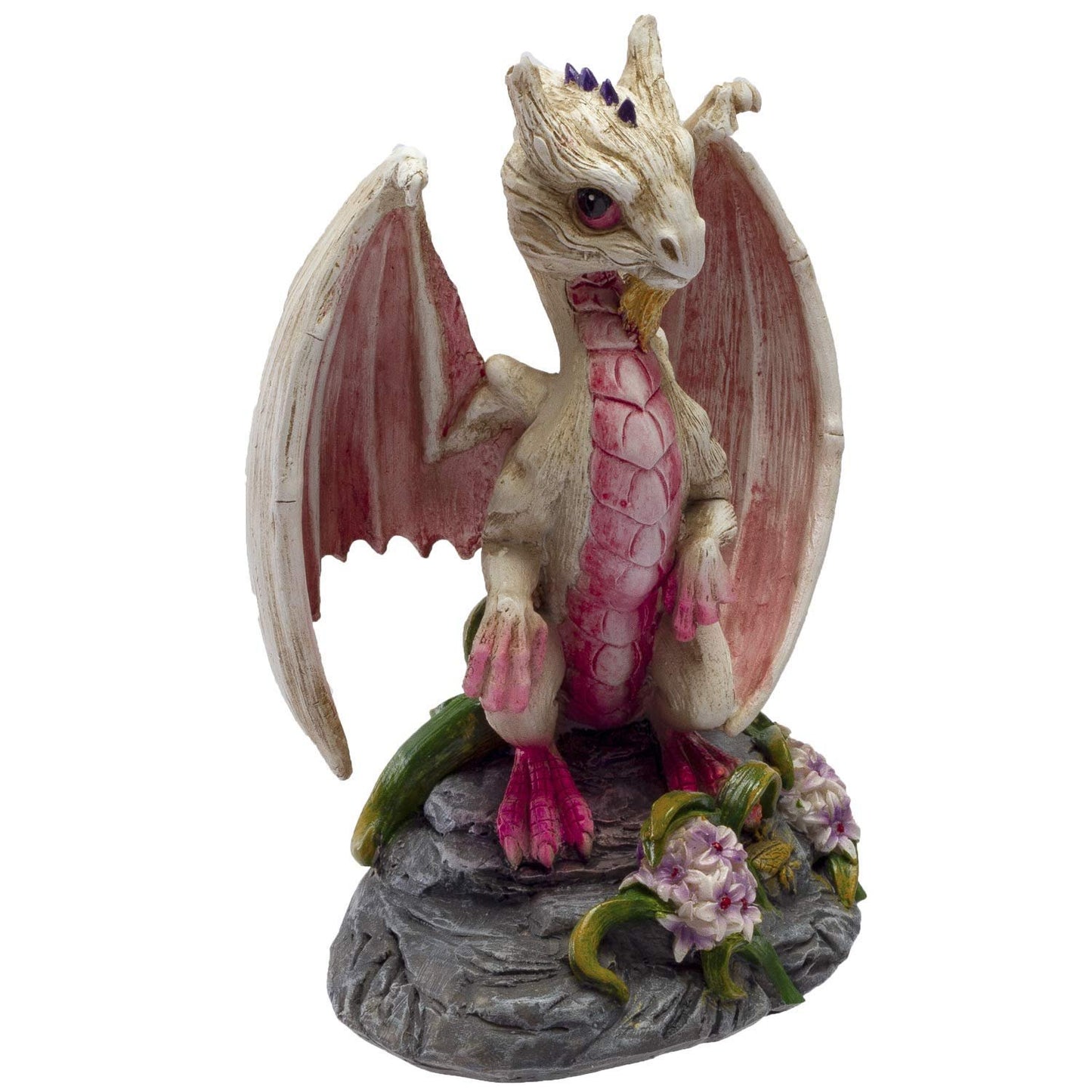 Pacific Giftware Garlic White Dragon Resin Figurine