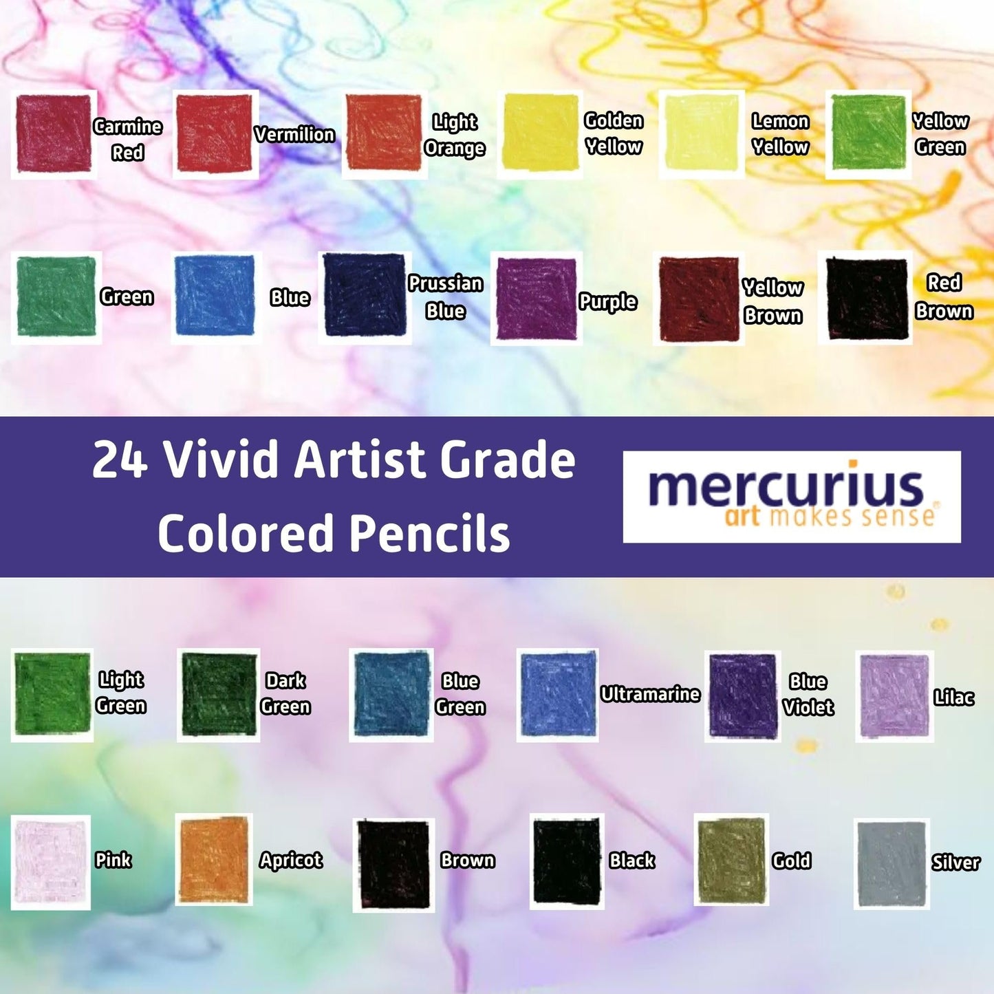 Mercurius Stockmar AMS Color Giants, Set of 24, Tin Case