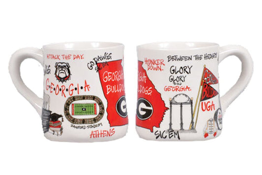 Magnolia Lane Georgia Collegiate UGA Bulldogs Icon Ceramic Mug