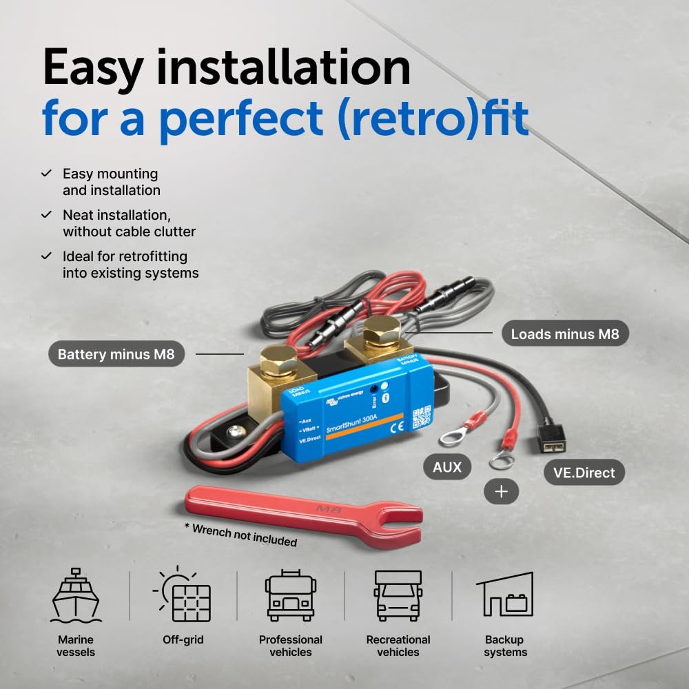 Victron Energy SmartShunt IP65 Battery Monitor (Bluetooth)