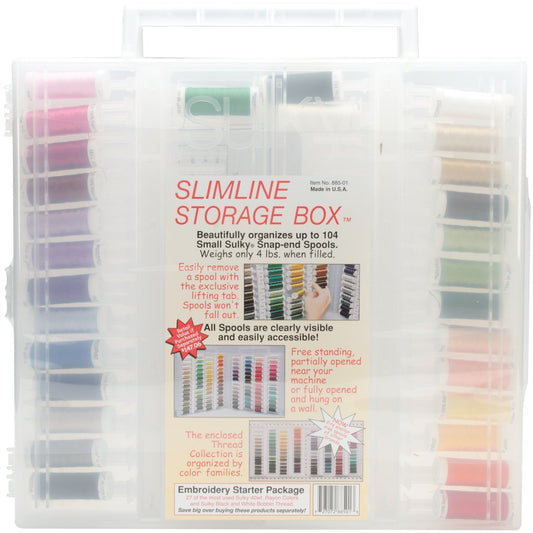 Sulky Size 40 Embroidery Slimline Rayon Starter, Assortment