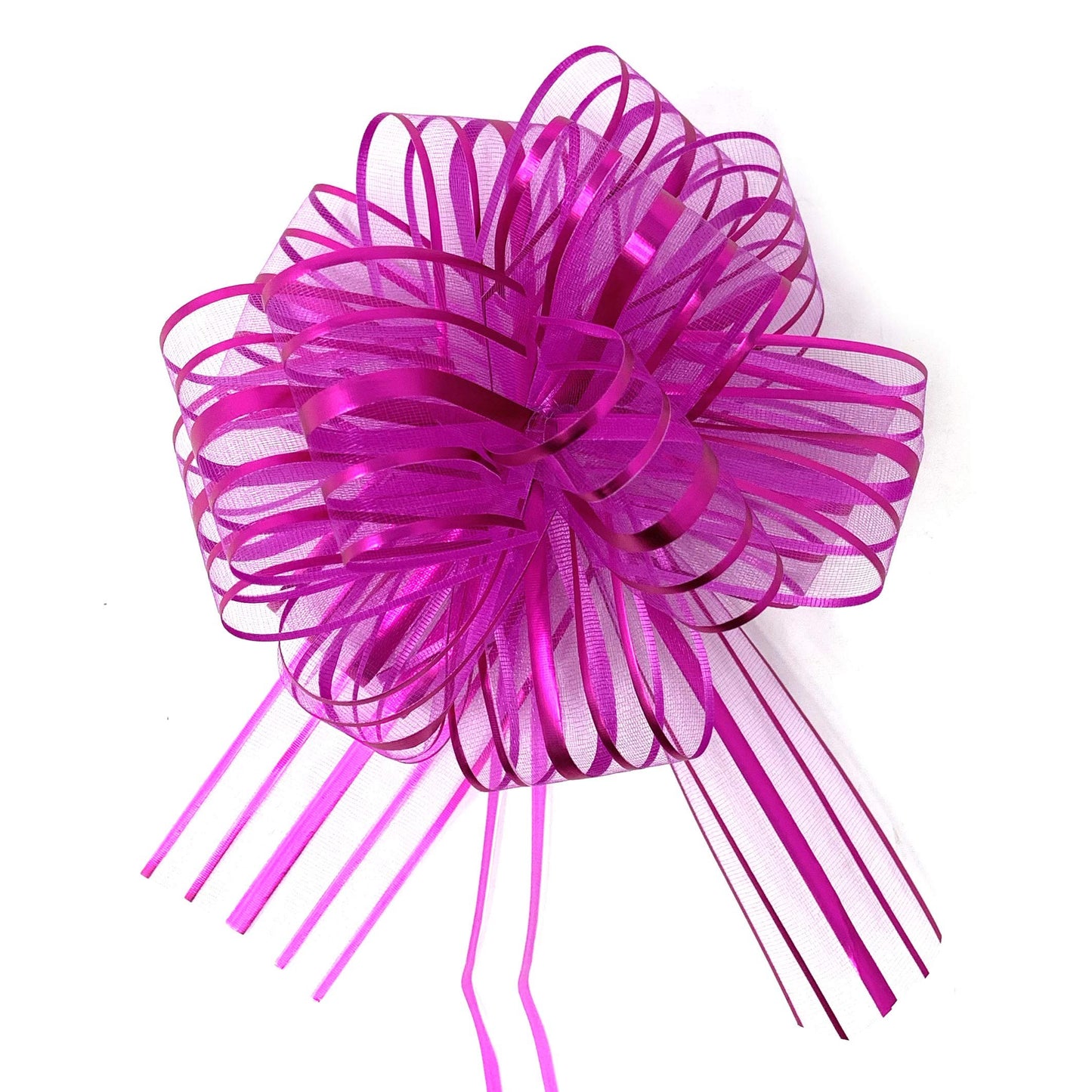 Allgala Long 2 Ich (5CM) Width Organza Ribbon Pull Flower Bow for Gift Wrapping Baskets Wedding Décor