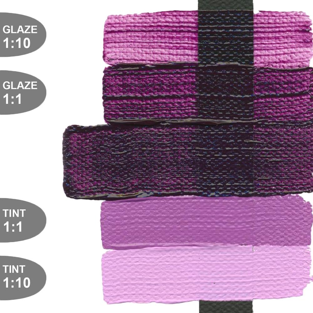 Heavy Body Acrylics by GOLDEN, Permanent Violet Dark, 5 fl. oz. Tube, Professional Acrylic Paint, Transparent