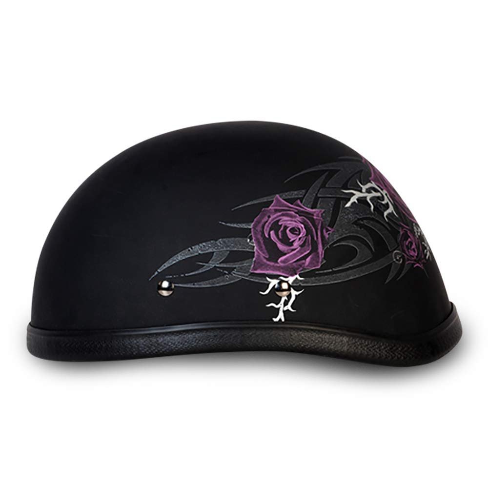 Daytona Helmets Graphics Bicycle Helmets for Men - Novelty Half Helmet with Breathable Liner - Retro Skull Cap – Eagle Headgear with Head Wrap