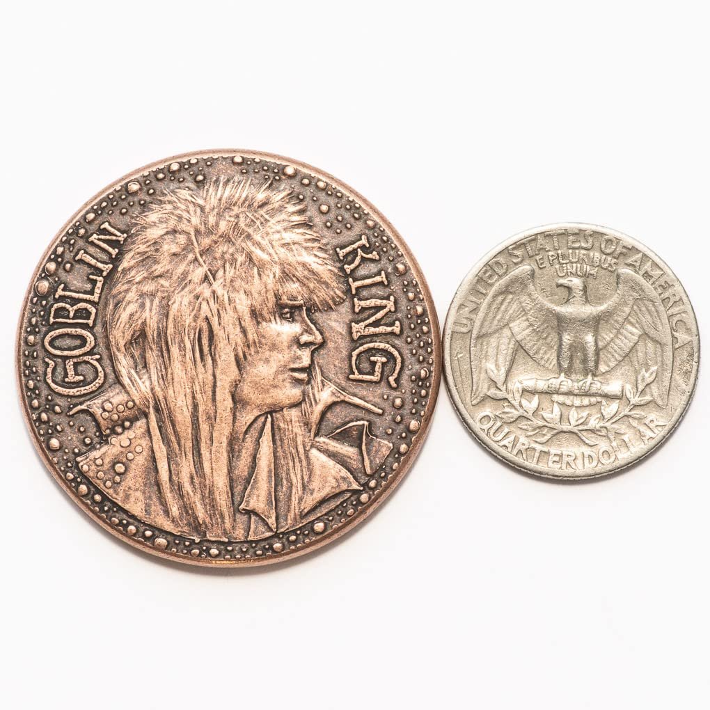 Labyrinth Goblin King Jareth Copper Coin