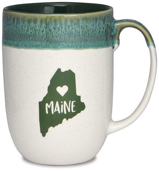 Cape Shore Dipped Coffee Tea Mug Cup, Maine Gifts for Birthday Christmas, 16 Oz