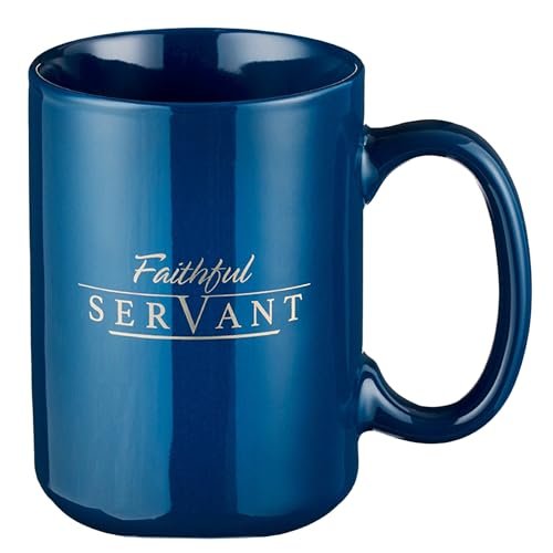 Christian Art Gifts Large Ceramic Coffee & Tea Mugs for Men & Women with Inspirational Scripture, Durable Easy Hold Handle Non-toxic, Lead/Cadmium-free, Multicolor Novelty Drinkware, 14 oz.