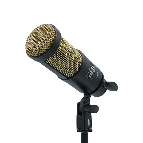 Heil PR 40 Dynamic Microphone for Streaming, Podcast, Recording, and Broadcast, XLR Microphone for Live Music, Wide Frequency Response, Smooth Sound, Superior Rear Noise Rejection, Durable