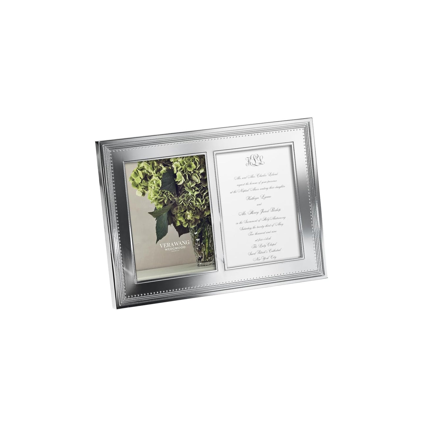 Vera Wang for Wedgwood Grosgrain Frame Double Invitation 5X7