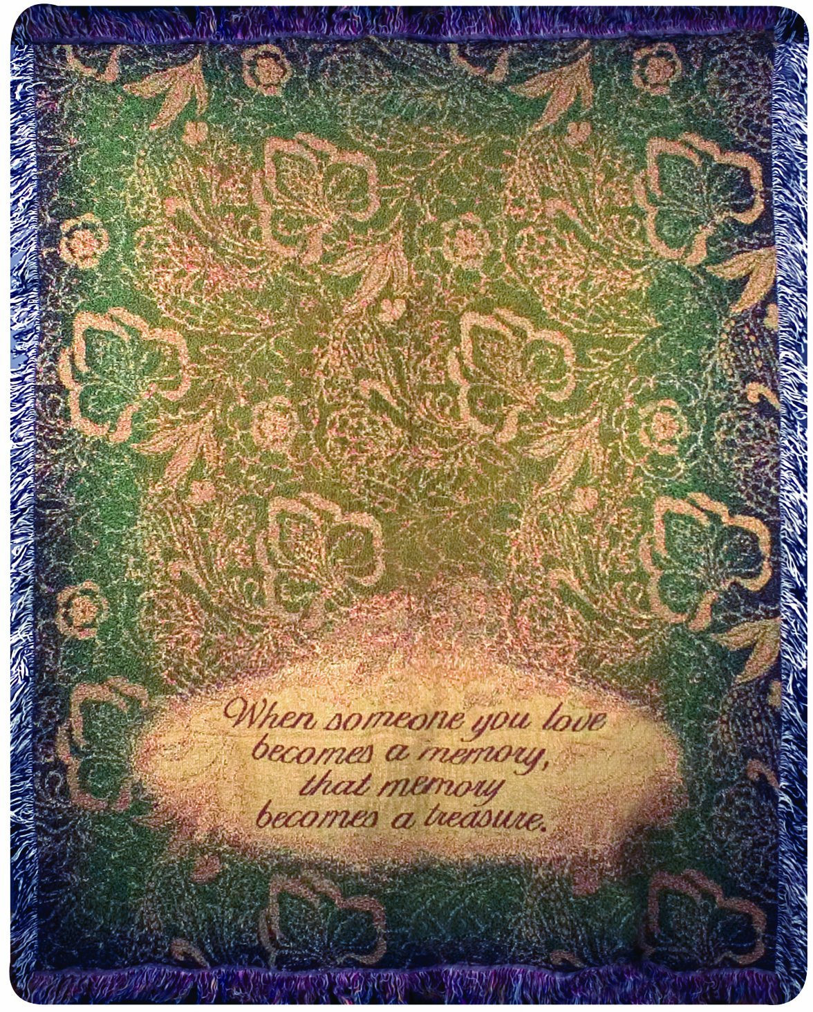 Manual Memorial 50 x 60-Inch Tapestry Throw, When Someone You Love