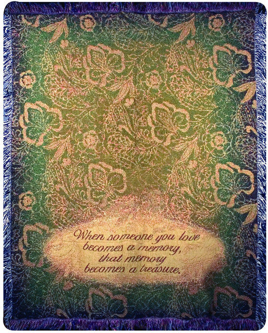 Manual Memorial 50 x 60-Inch Tapestry Throw, When Someone You Love