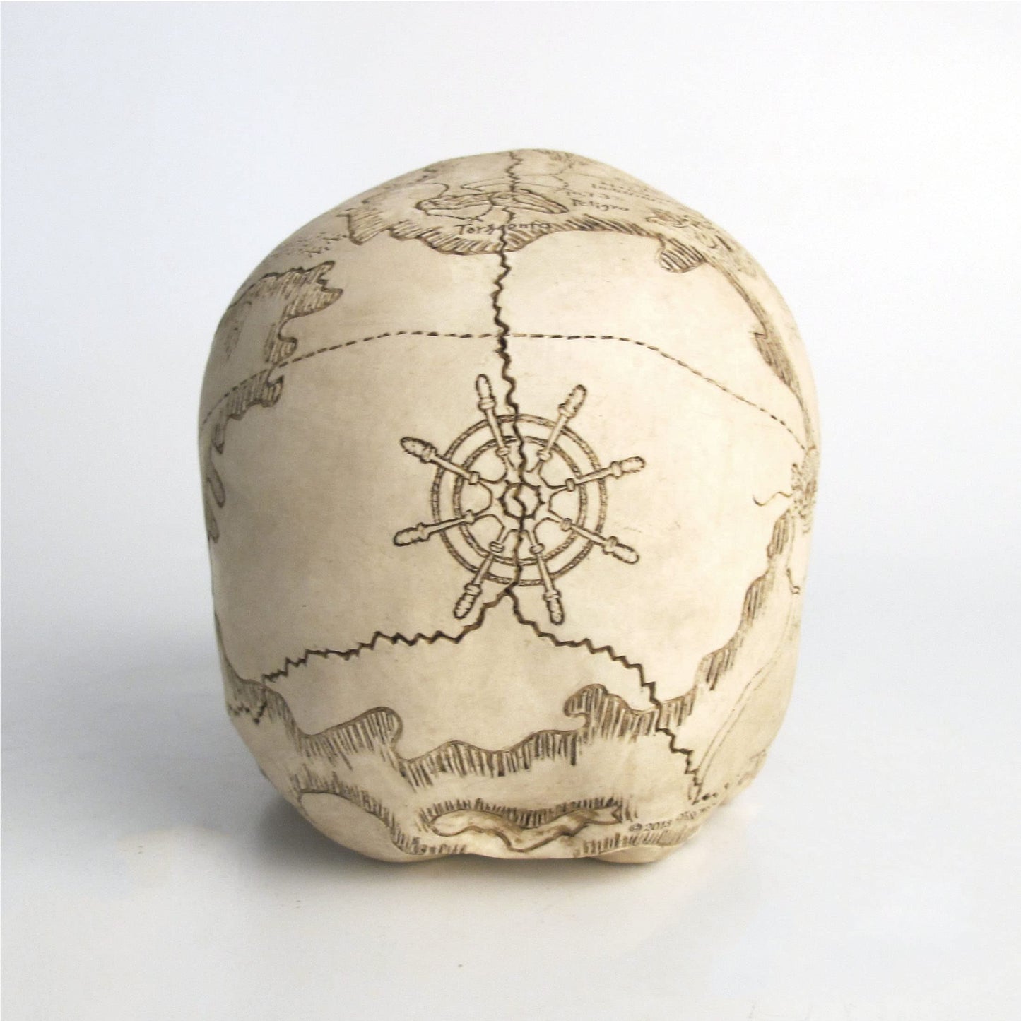 Veronese Design Craniumography Old Treasure Map Skull