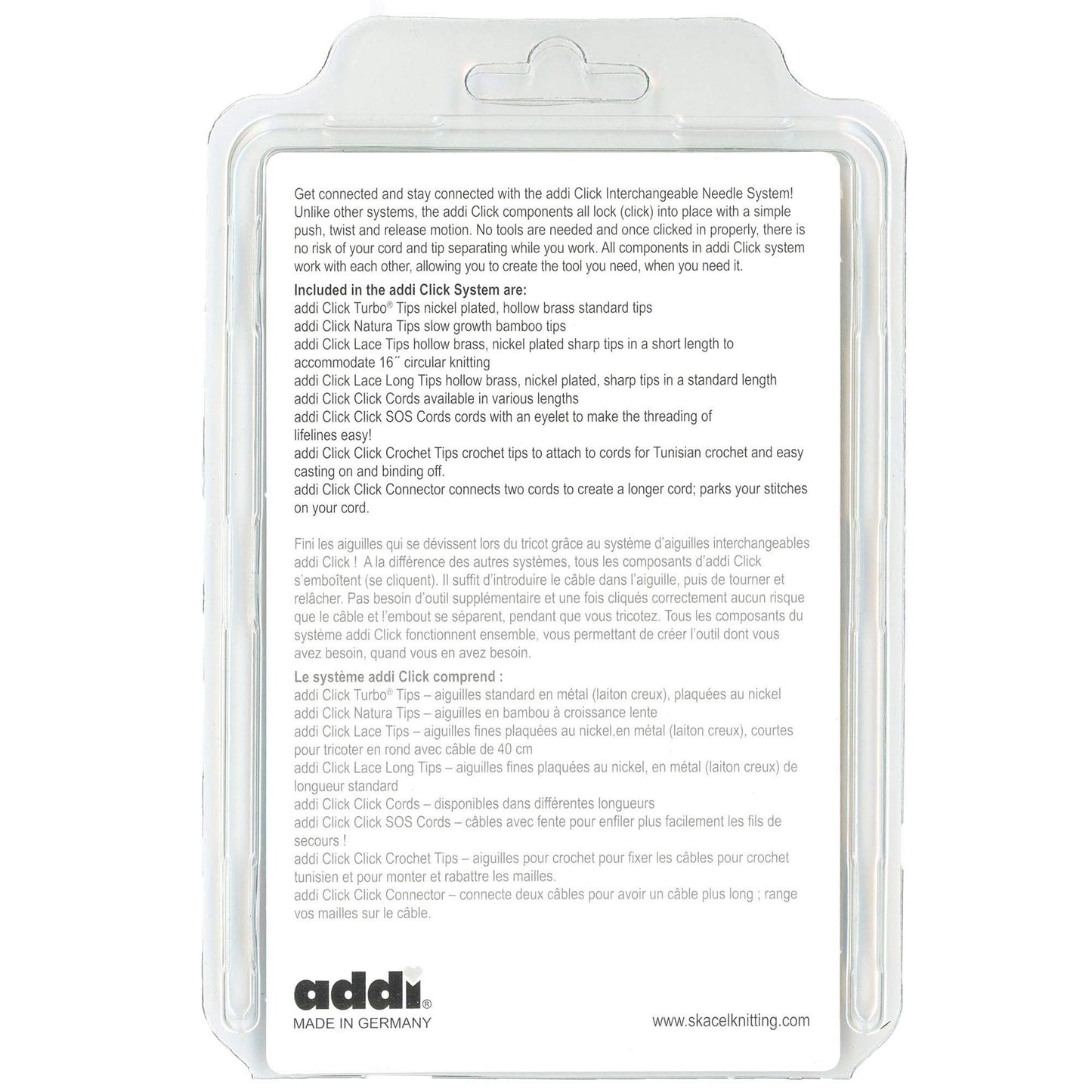 addi Click Lace Short Interchangeable Knitting Needle Tips