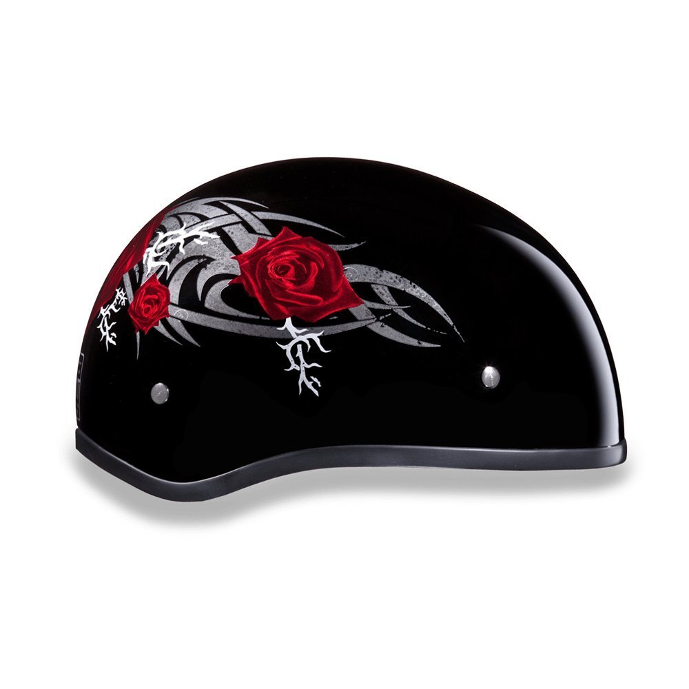 Daytona Helmets Half Skull Cap Motorcycle Helmet – DOT Approved [Graphics]…