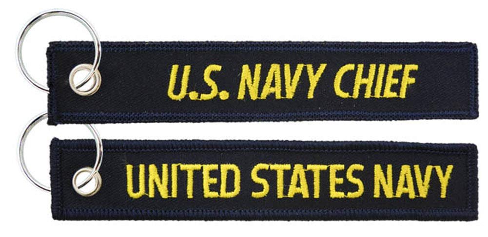 U.S. Navy Chief - USN Embroidered Key Chain Fob