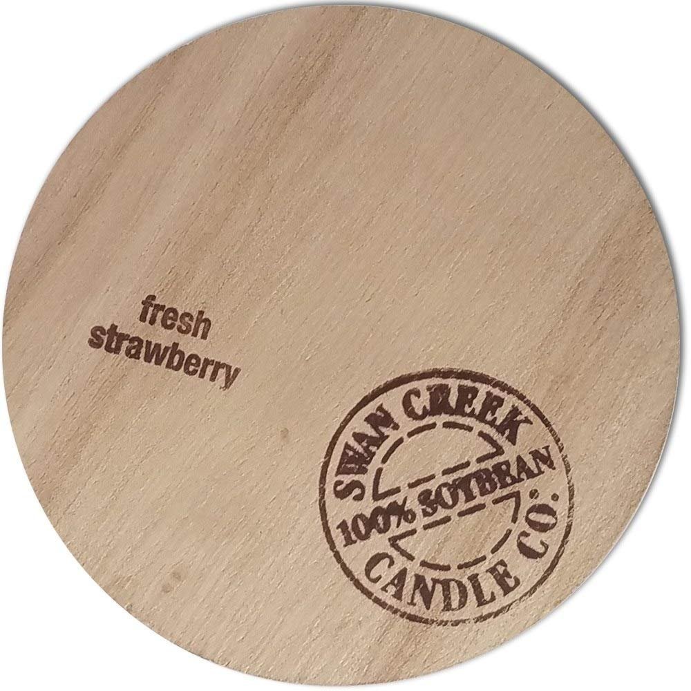 Swan Creek Timeless Jar Collection 12 Ounce Soy Wax Candle (Fresh Strawberry)