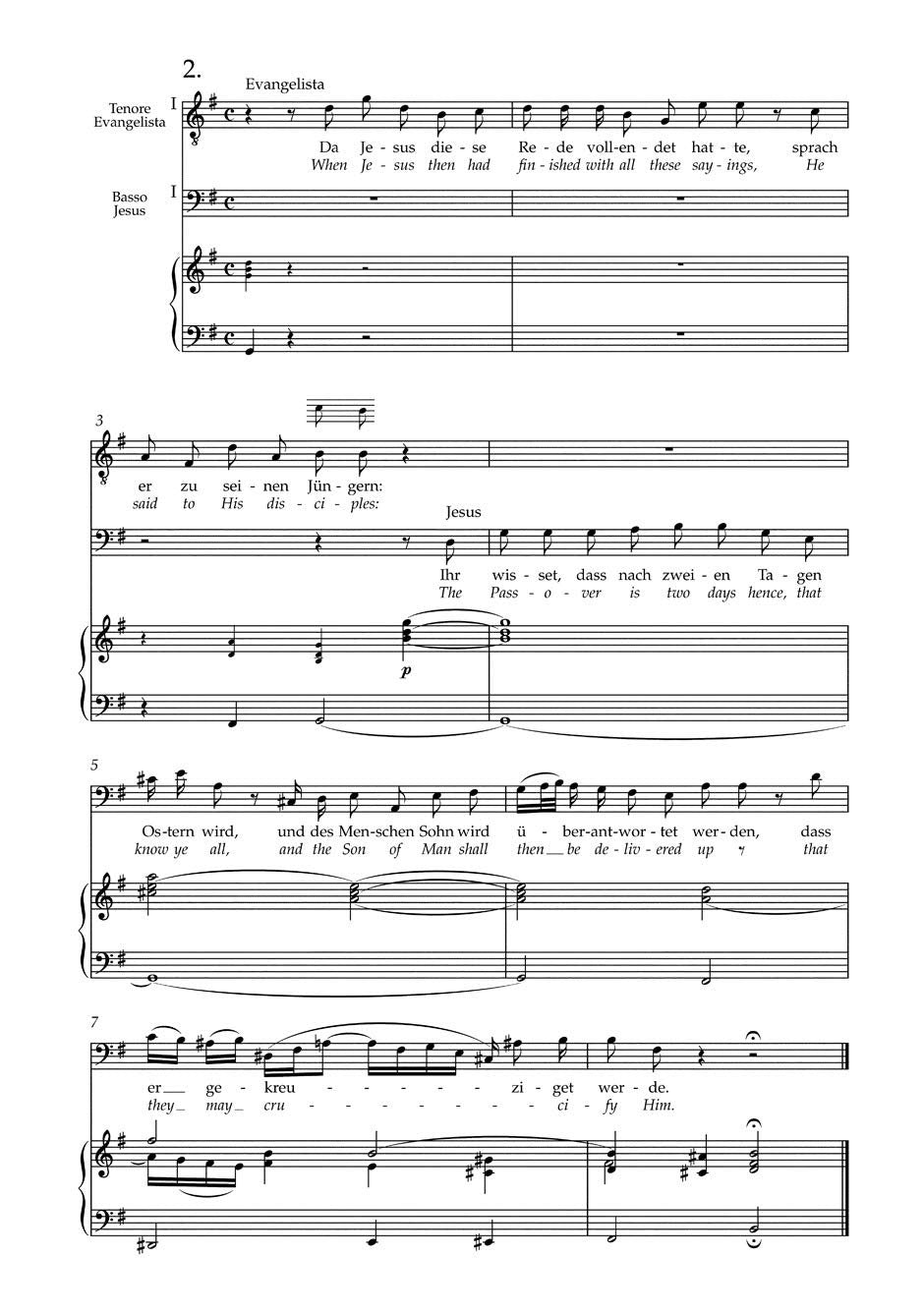 St. Matthew Passion BWV 244 (Vocal Score)
