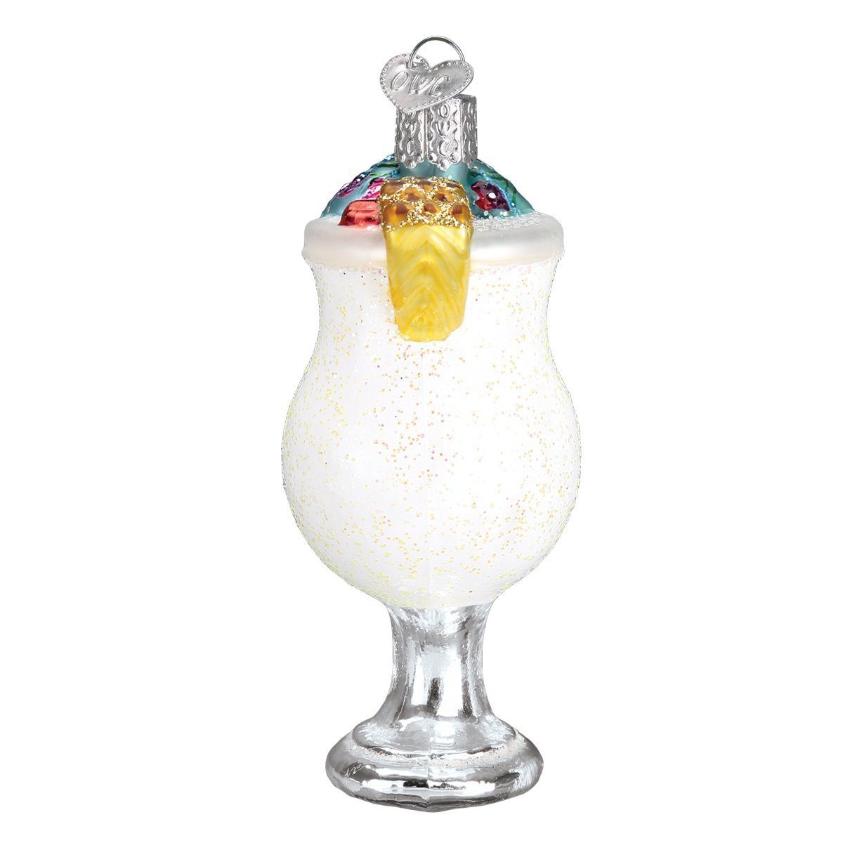 Old World Christmas Ornaments: Adult Beverages Glass Blown Ornaments for Christmas Tree,Pina Colada
