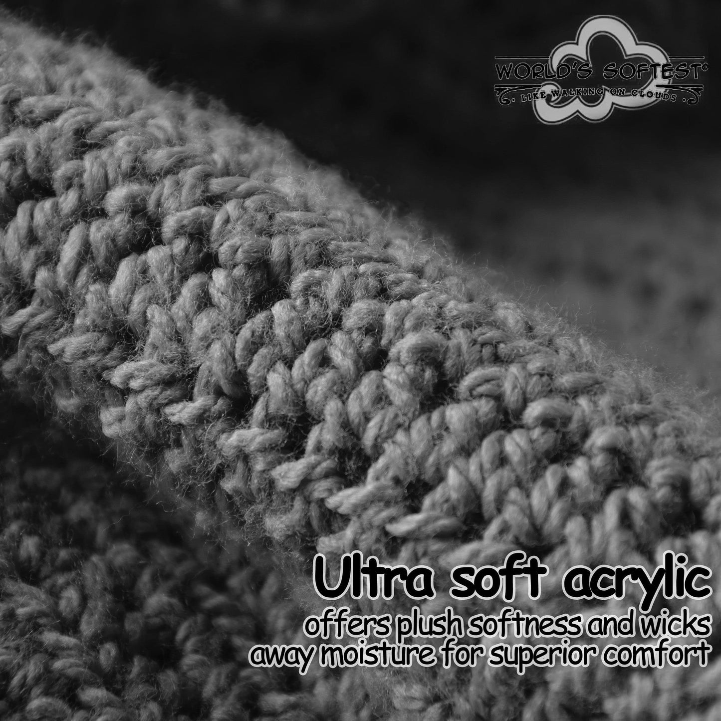 World's Softest Classic Crew Socks - Ultra Soft Crew Socks for Women and Men