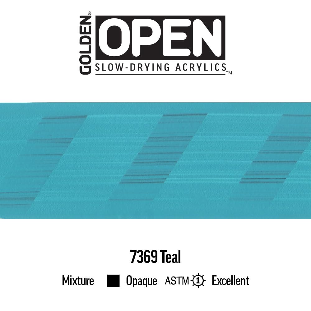 OPEN Slow-Drying Acrylics by GOLDEN, Violet and Blue, Professional Acrylic Paint