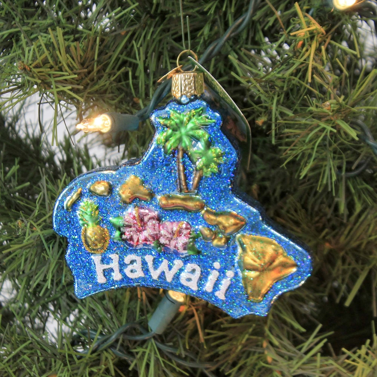 Old World Christmas State Glass Blown Christmas Ornament for Christmas Tree
