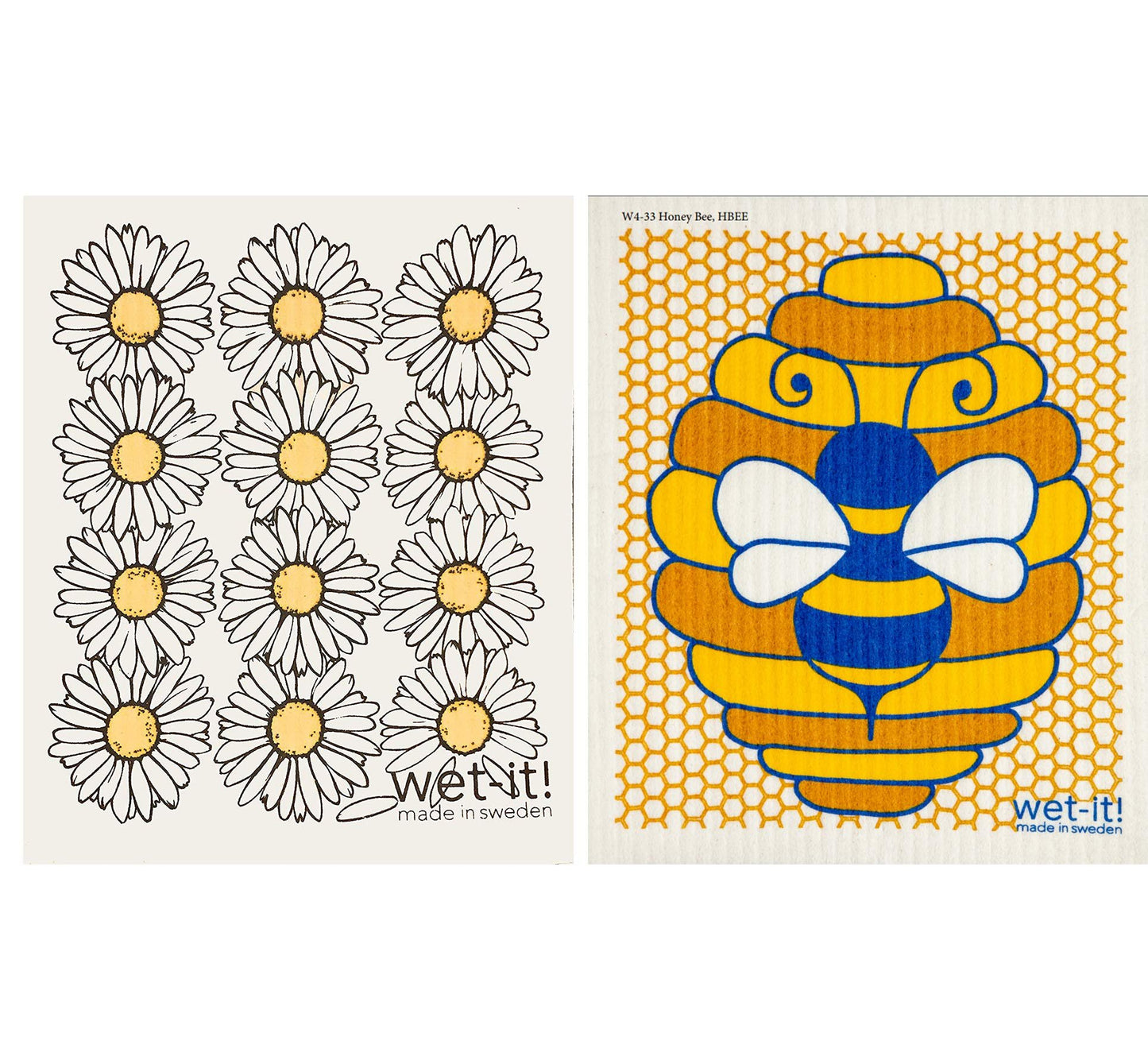 Wet-It! Swedish Dishcloth States – Reusable Paper Towels, Highly Absorbent & Biodegradable Dish Cloths, Non-Scratch, Durable, Machine Washable Cleaning Towels