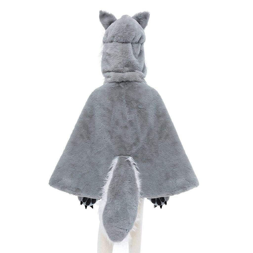 Great Pretenders Woodland Wolf Cape for Kids, Size 4-6 | Wolf-Themed Dress-Up for Imaginative Play
