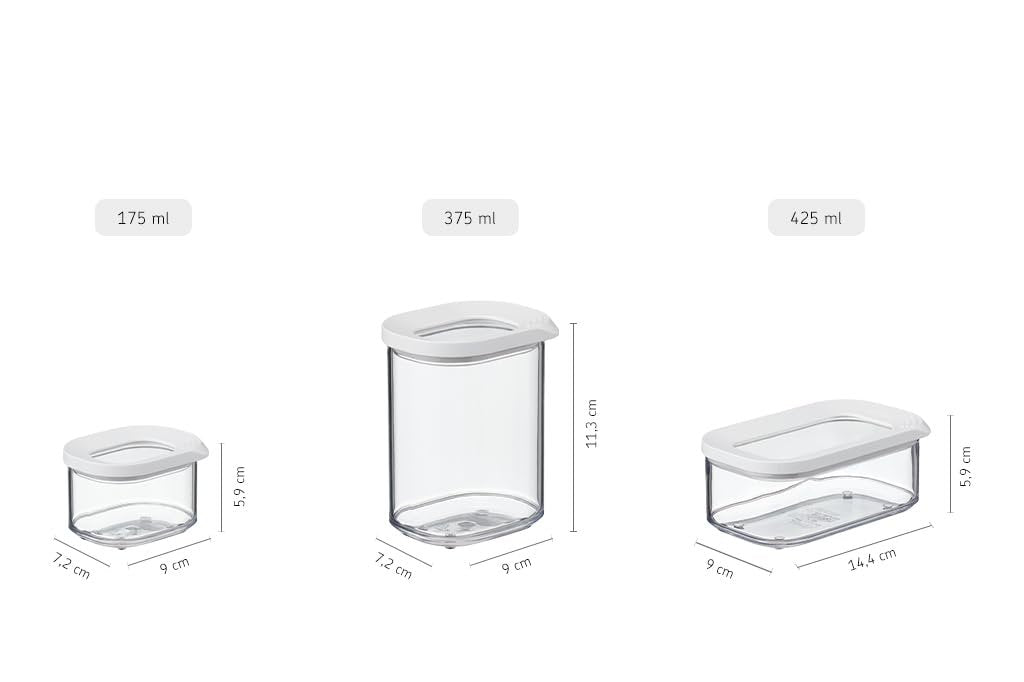 Rosti Modula Storage Box with Clear Lid 1500-Millilitre Capacity