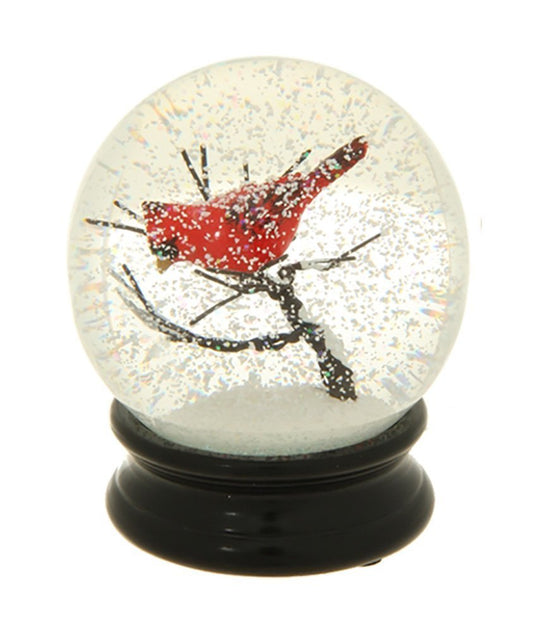 Winter Snow Globe by RAZ Imports: 4.5 Inch Cardinal Snow Globe (Cardinal Branch)