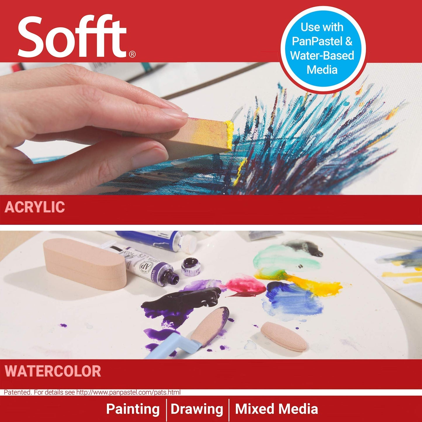 Sofft Artist Tools by GOLDEN, Covers - No. 2 Flat (Refill Pack), Pack of 10, Professional Artist Pastels