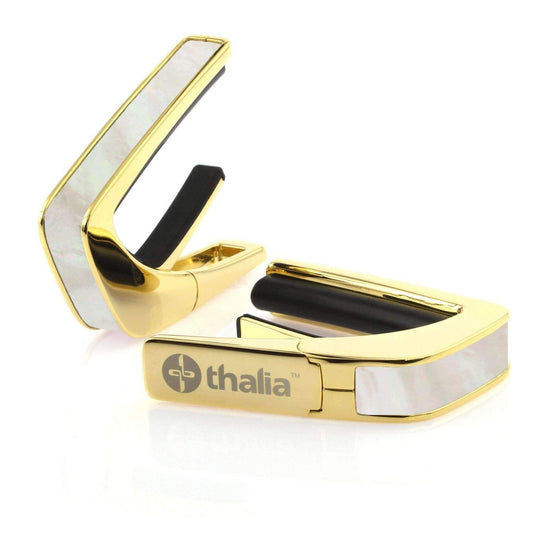 THALIA 24K GOLD FINISH CAPO WITH WHITE MOTHER OF PEARL INLAY