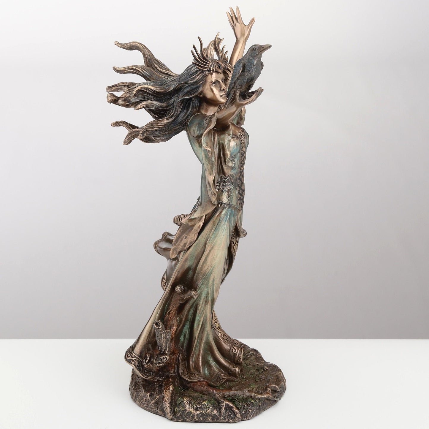 Veronese Design 9 7/8 Inch Morgan Le Fay Cold Cast Resin Bronze Finish Sculpture