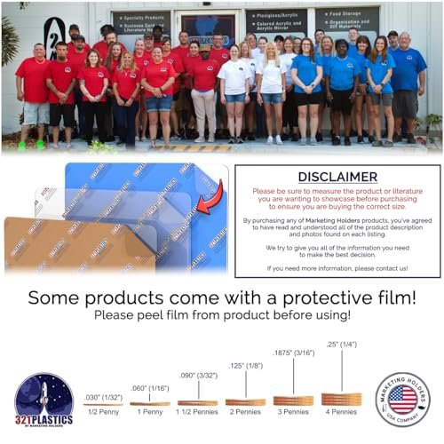 Marketing Holders Acrylic Sign Holder 11" x 14" Literature Flyer Poster Frame Letter Notice Menu Pricing Deli Table Tent Countertop Expo Event Sign Holder Display Stand Double Sided Bottom Loading