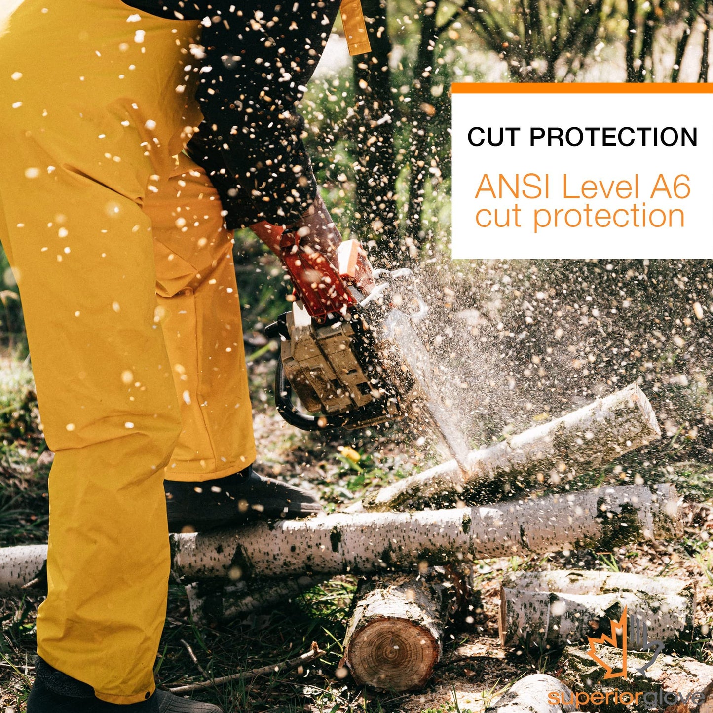 Superior Glove Endura Goatskin Leather Work Gloves Arc Flash Cut Resistant Safety Hand Protection