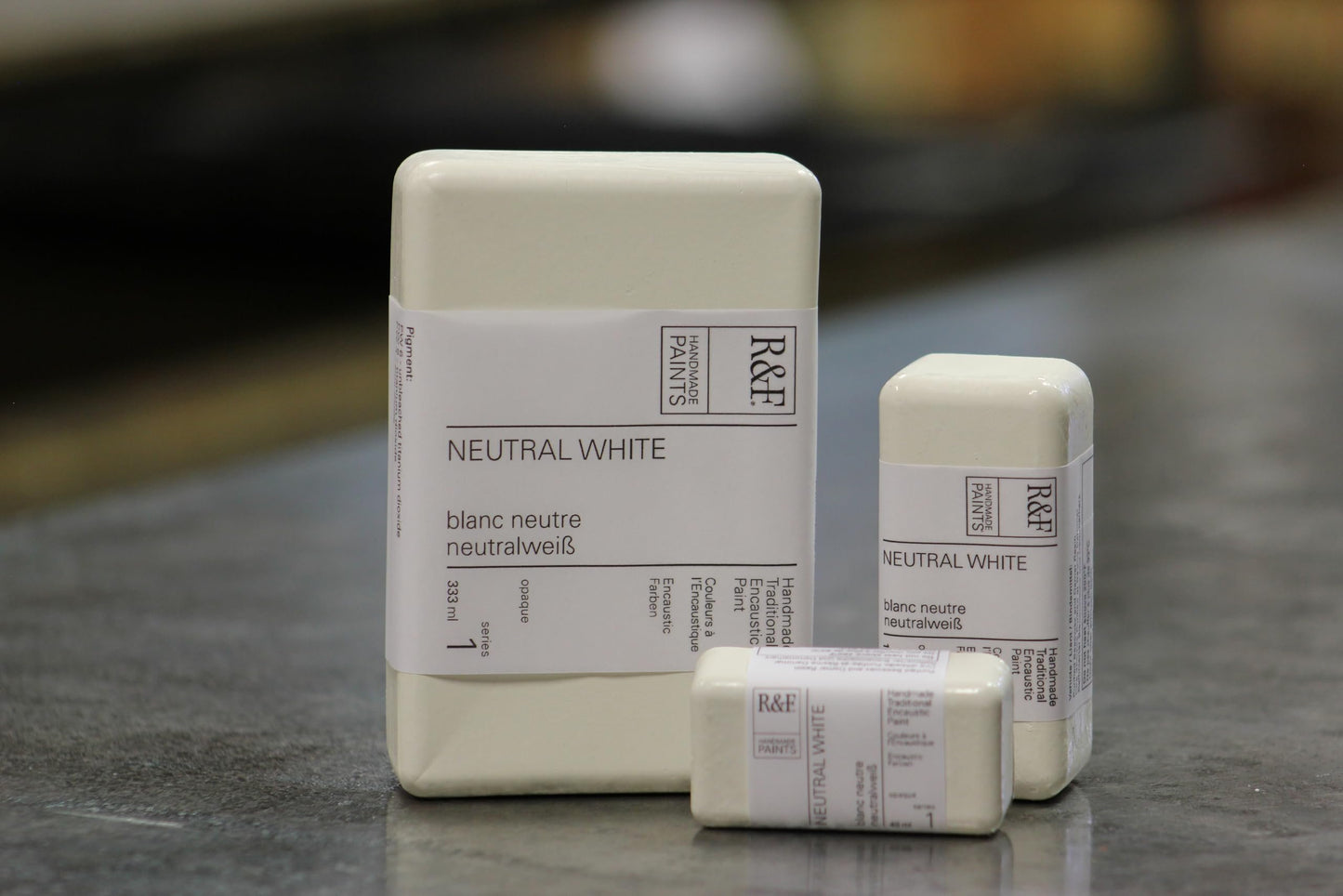 R&F Artist Encaustic Paint, Neutral White, 333 ml