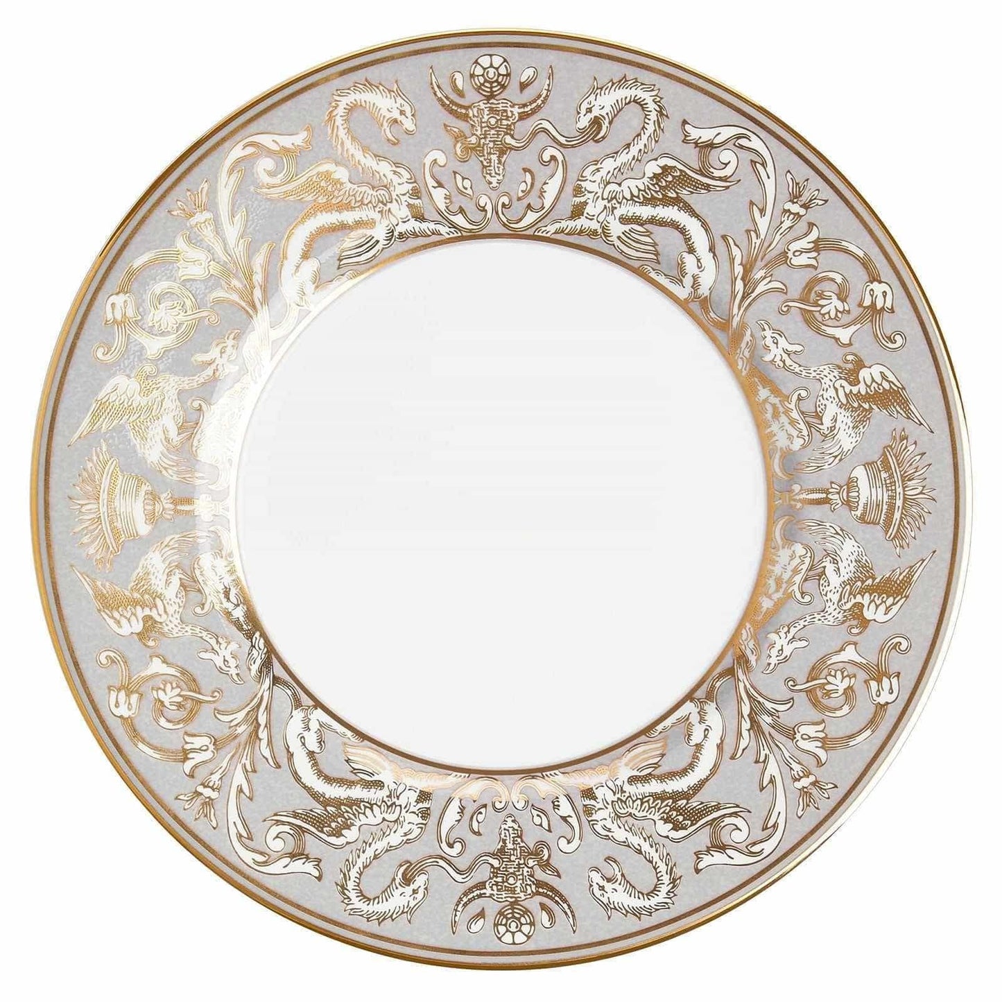 Wedgwood Renaissance Grey Scroll Accent Salad Plate
