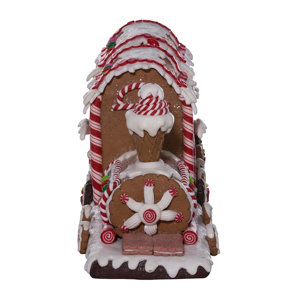Kurt Adler 19.5" Battery-Operated Gingerbread LED Train Tablepiece