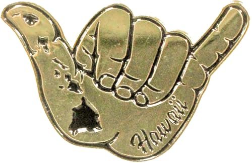 Hawaii Lapel or Hat Pin Shaka Island Chain
