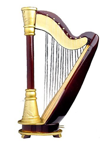 Harp 18 Note w Case Music Box Replica Musical Instrument