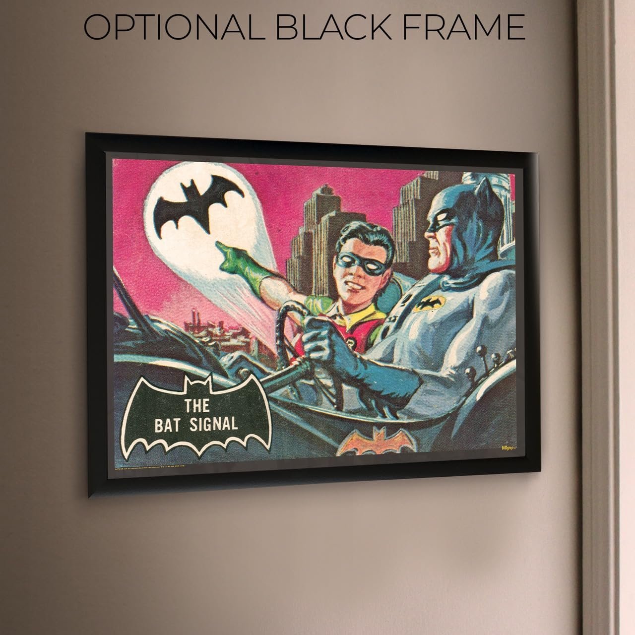 DC Batman 85th Anniversary – Durable 17” x 24” MightyPrint Wall Art – NOT Made of Paper – Officially Licensed Collectible
