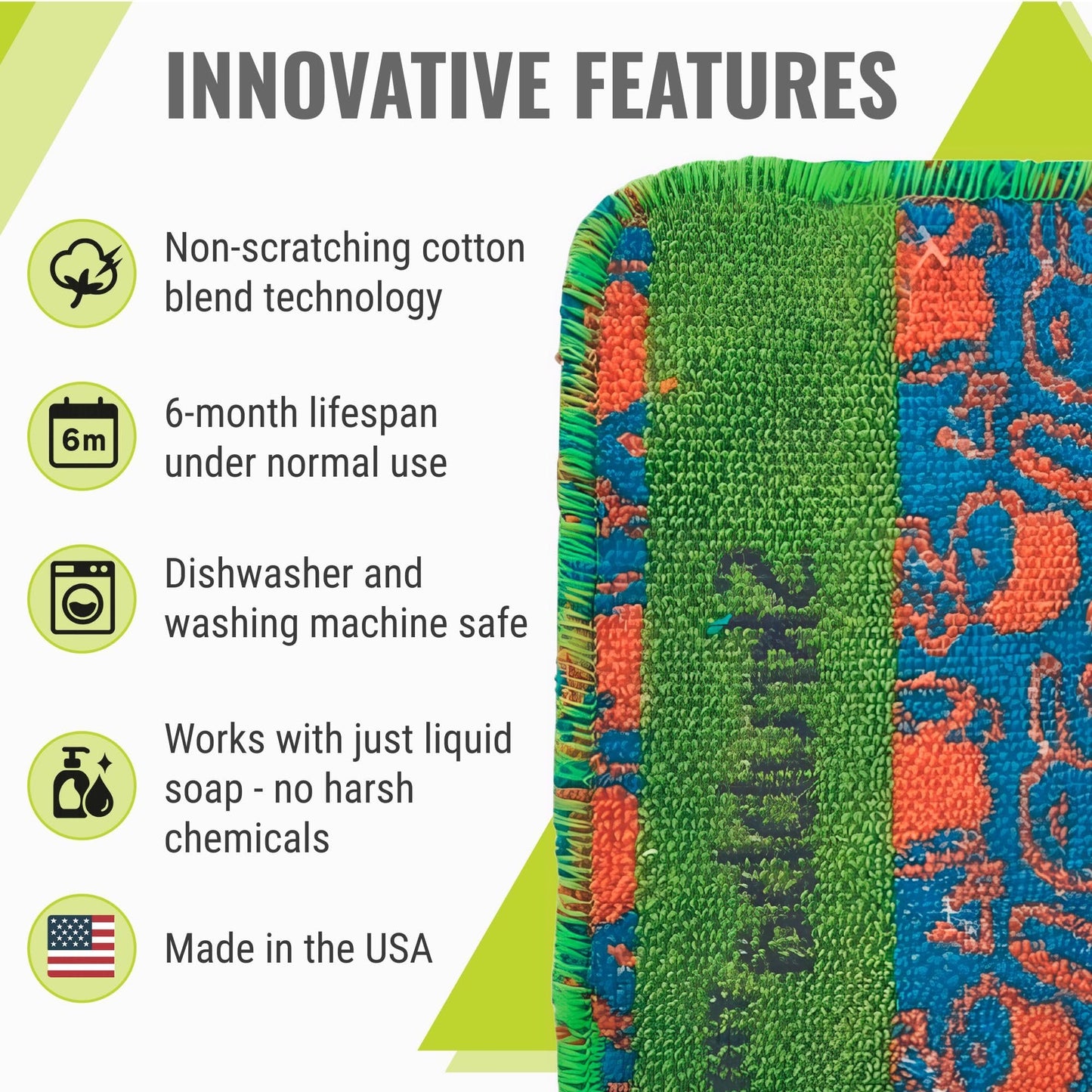 Wet-it Skrubba New European Scrubby Non-Scratching Scouring Pad