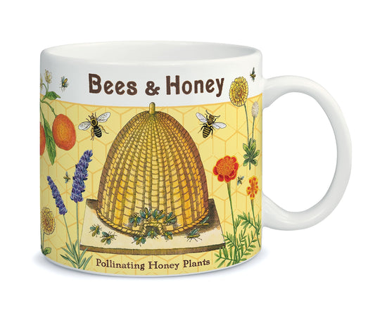 Cavallini & Co. Vintage Mug, featuring Bees and Honey with matching gift box (MUG/BEE)