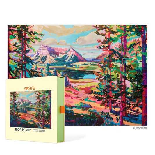WerkShoppe Valley View 1000 Piece Puzzle, Landscape Scene Puzzle for Adults