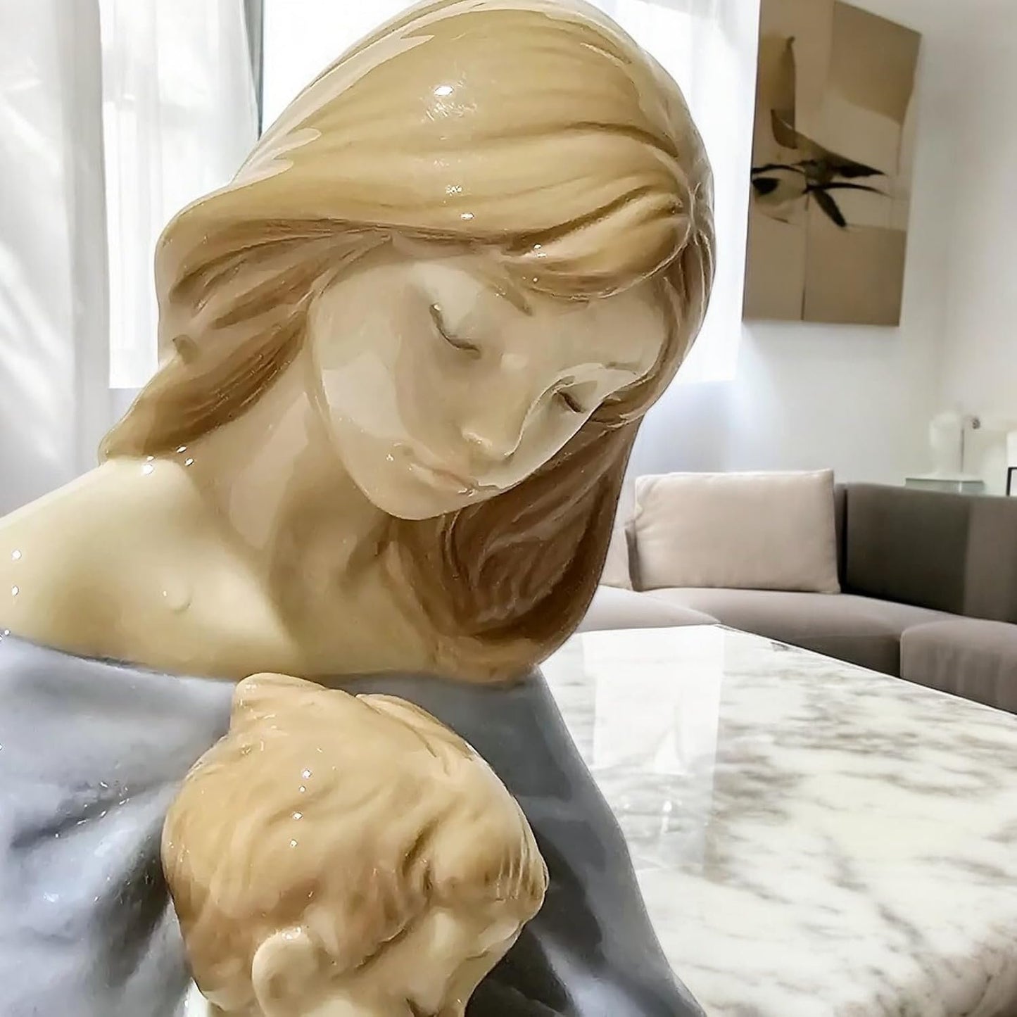 Lladro Nao Collectible Porcelain Figurine: The Greatest Bond - 7 1/4" Tall - Mother and Child