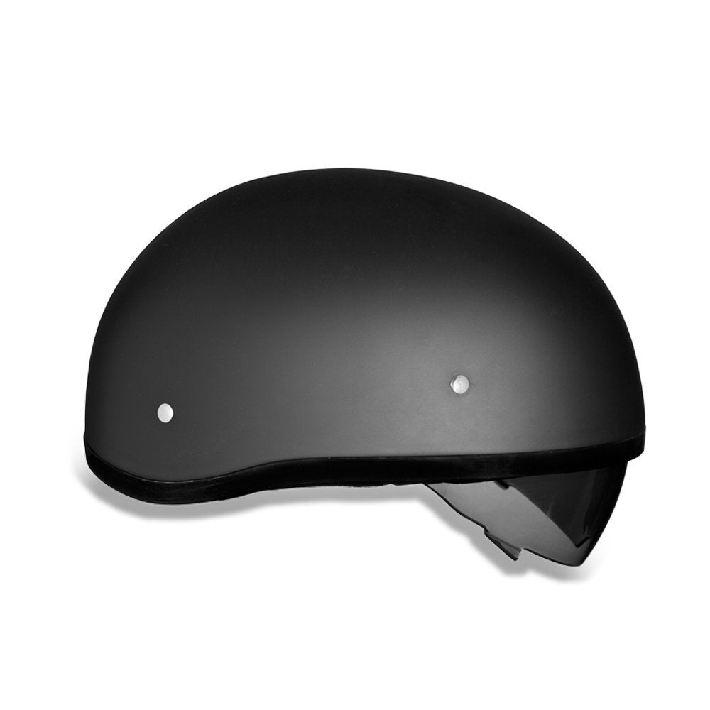 Daytona Helmets Half Skull Cap Motorcycle Helmet with Built-in Inner Shield, DOT Approved, Lightweight, Comfortable, and Durable Protection for Riders, Sleek Design, Fits and Styles