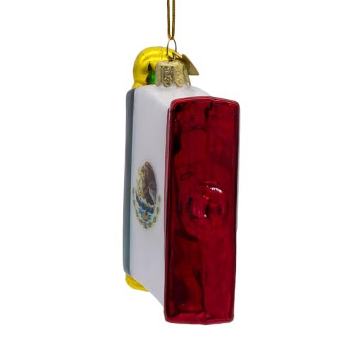 Kurt Adler 4.5-inch Noble Gems™ Mexican Flag Ornament