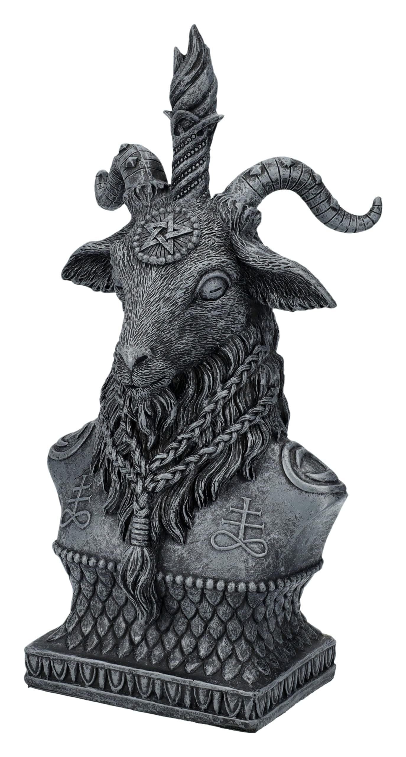 Pacific Giftware 8" Sabbatic Goat Baphomet Bust Statue, Keeper of The Mystical Realm Decorative Sculpture Figurine