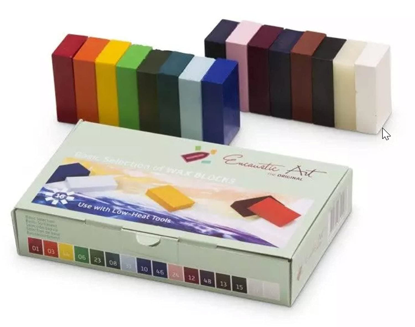 Encaustic Art The Original -Encaustic Starter Kit -Includes Painting Iron, Basic Wax Blocks Set, Cards, & Scribing Tool-Encaustic Painting Supplies