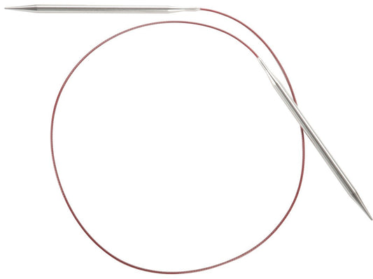 ChiaoGoo 32-Inch Red Lace Stainless Steel Circular Knitting Needles, 1/2.25mm