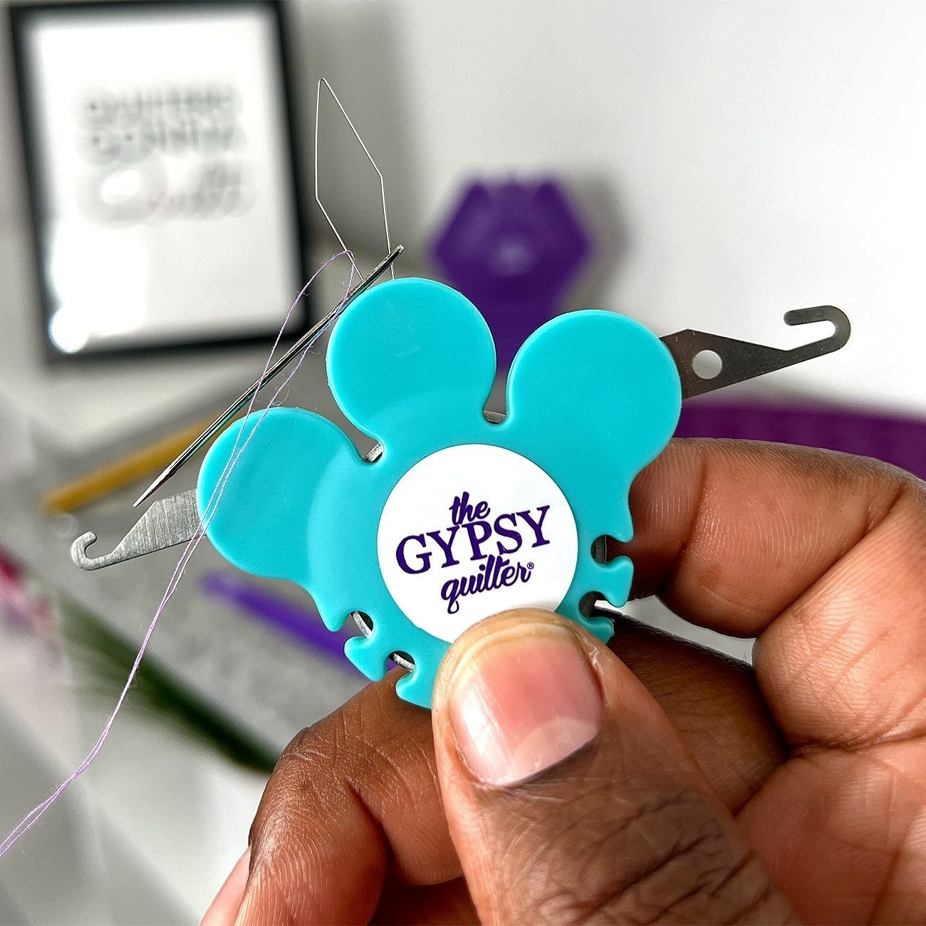 The Gypsy Quilter 3 in 1 Needle Threader with Cutter